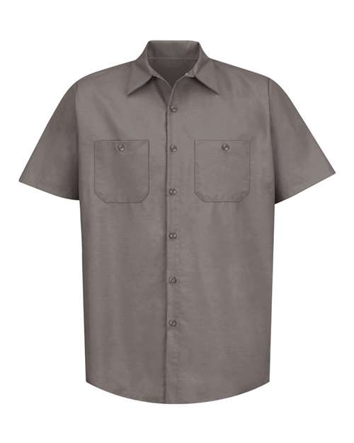 Red Kap Men's Tall Industrial Short Sleeve Work Shirt - SP24T