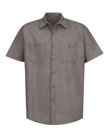 Red Kap Men's Tall Industrial Short Sleeve Work Shirt - SP24T