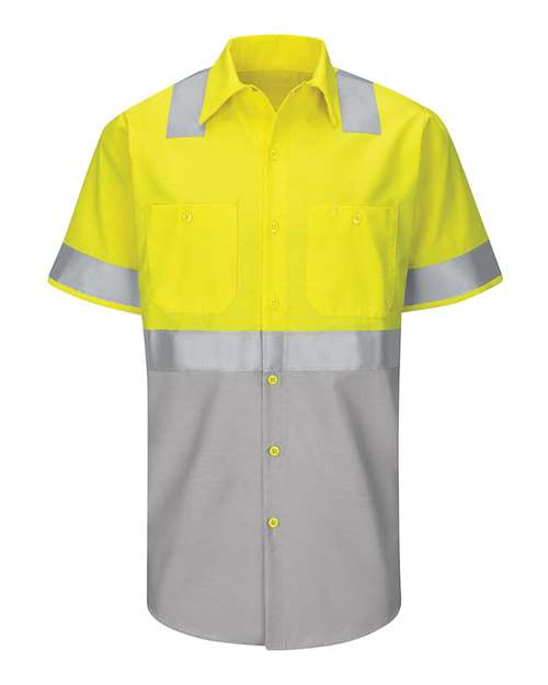 Red Kap Men's Enhanced & Hi-Visibility Work Shirt - SY24