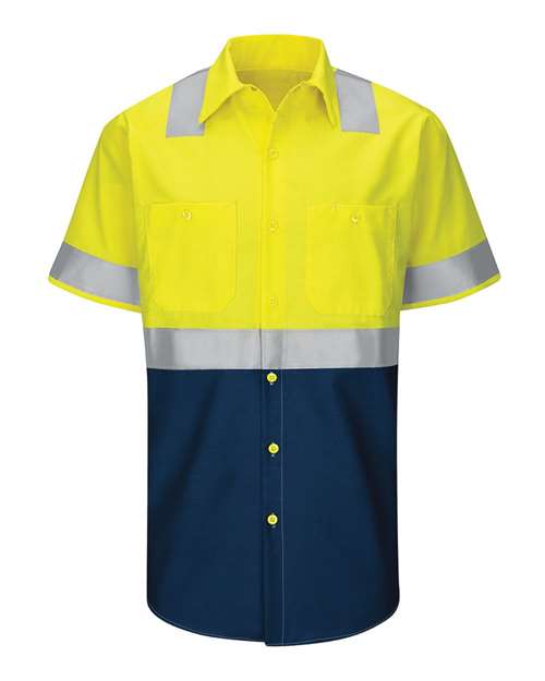 Red Kap Men's Enhanced & Hi-Visibility Work Shirt - SY24