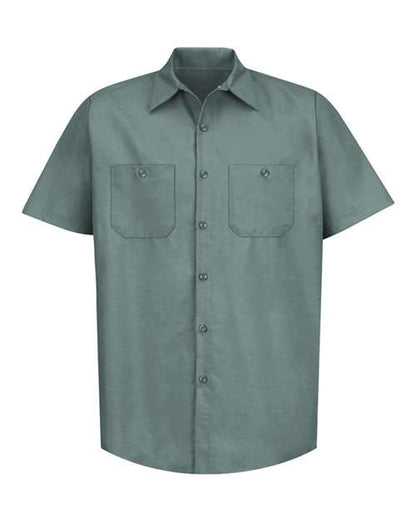 Red Kap Men's Tall Industrial Short Sleeve Work Shirt - SP24T