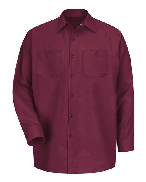 Red Kap Men's Tall Industrial Long Sleeve Work Shirt - SP14T