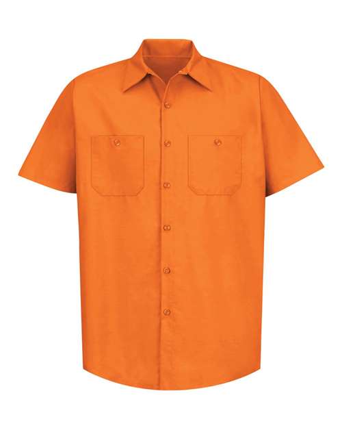 Red Kap Men's Tall Industrial Short Sleeve Work Shirt - SP24T
