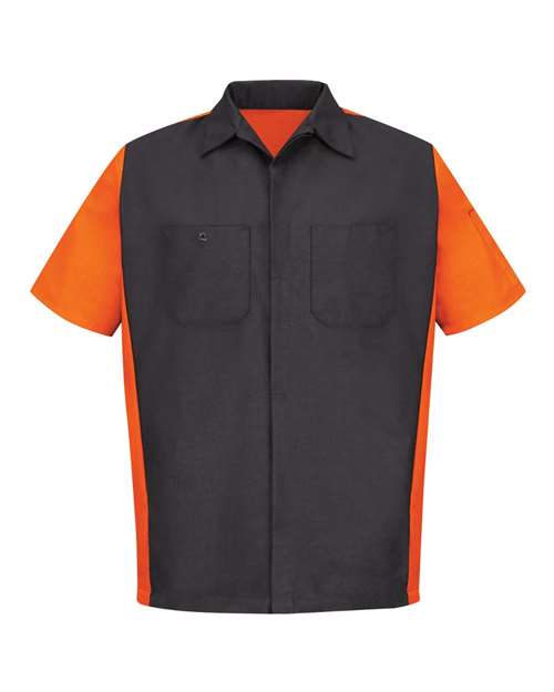 Red Kap Men's Tall Short Sleeve Automotive Crew Shirt - SY20T