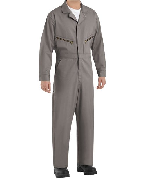 Red Kap Men's Extended Sizes Zip-Front Cotton Coverall - CC18EXT
