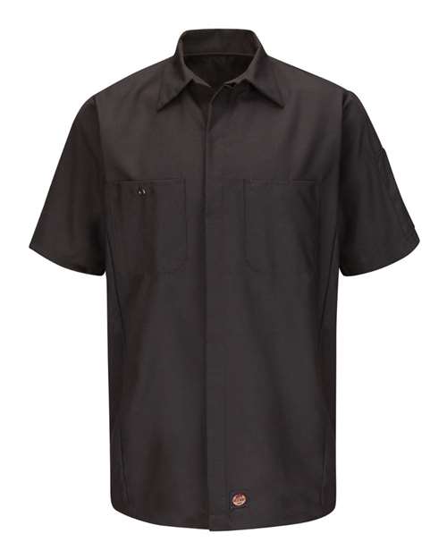 Red Kap Men's Tall Short Sleeve Automotive Crew Shirt - SY20T