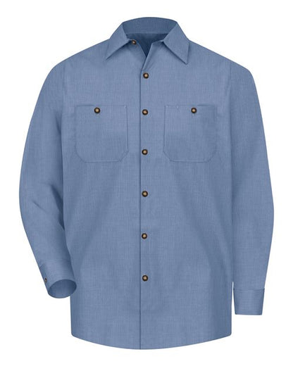 Red Kap Men's Tall Industrial Long Sleeve Work Shirt - SP14T