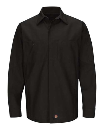 Red Kap Men's Long Sleeve Automotive Crew Shirt - SY10