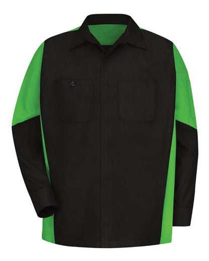Red Kap Men's Long Sleeve Automotive Crew Shirt - SY10