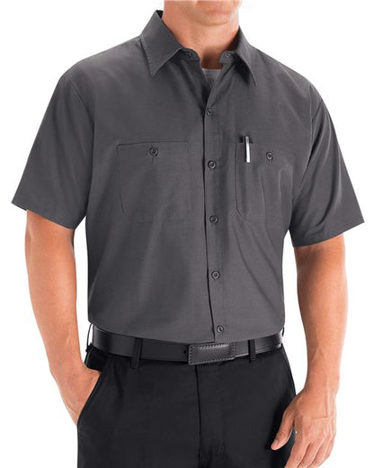 Red Kap Men's Mimix™ Short Sleeve Work Shirt - SX20