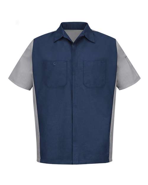 Red Kap Men's Tall Short Sleeve Automotive Crew Shirt - SY20T