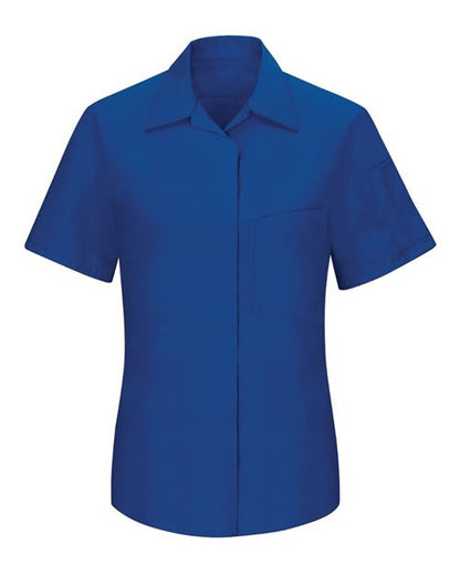 Red Kap Women's Performance Plus Short Sleeve Shop Shirt with Oilblok Technology - SY41