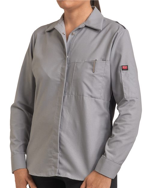 Red Kap Women's Performance Plus Long Sleeve Shop Shirt with Oilblok Technology - SY31