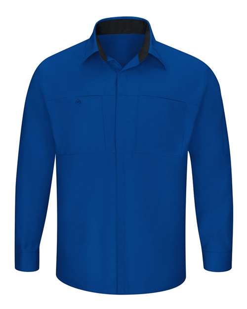 Red Kap Men's Tall Performance Plus Long Sleeve Shirt with OilBlok Technology - SY32T