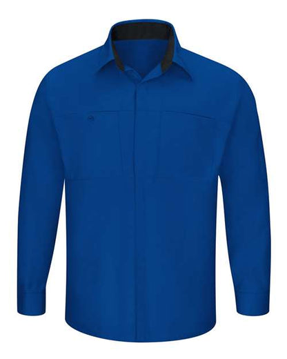 Red Kap Men's Tall Performance Plus Long Sleeve Shirt with OilBlok Technology - SY32T