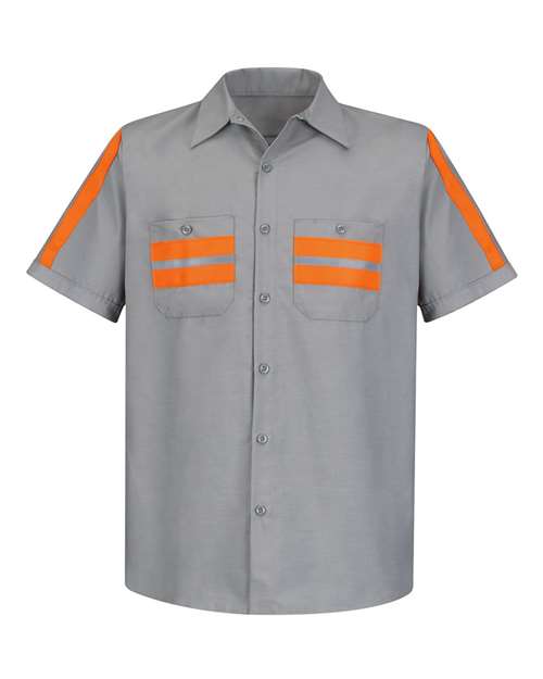 Red Kap Men's Enhanced Visibility Industrial Work Shirt - SP24E