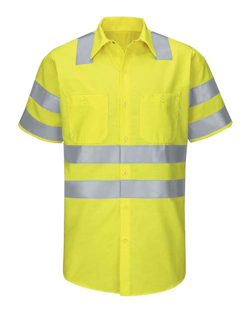 Red Kap Men's Enhanced & Hi-Visibility Work Shirt - SY24
