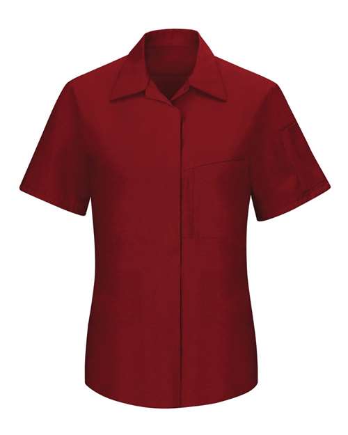 Red Kap Women's Performance Plus Short Sleeve Shop Shirt with Oilblok Technology - SY41