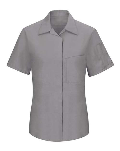 Red Kap Women's Performance Plus Short Sleeve Shop Shirt with Oilblok Technology - SY41