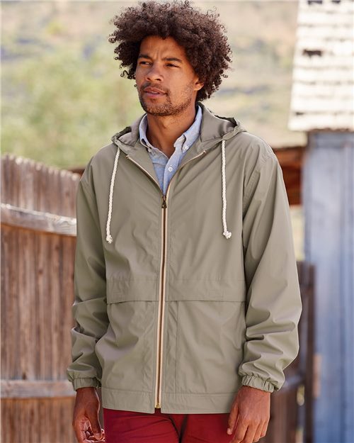 Weatherproof Unisex Vintage Hooded Rain Jacket - 193910
