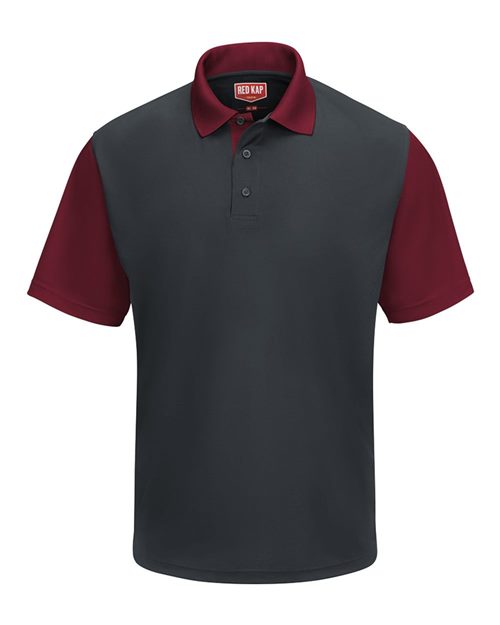 Red Kap Men's Performance Knit Color-Block Polo - SK56