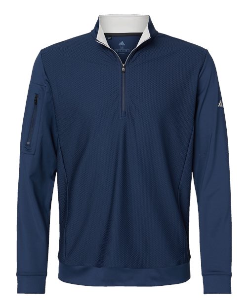 Adidas Men's Textured Quarter-Zip Pullover - A295