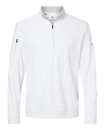 Adidas Men's Textured Quarter-Zip Pullover - A295