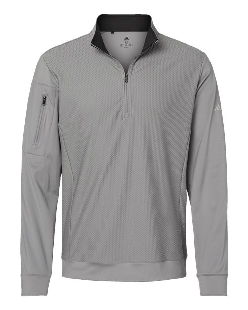 Adidas Men's Textured Quarter-Zip Pullover - A295