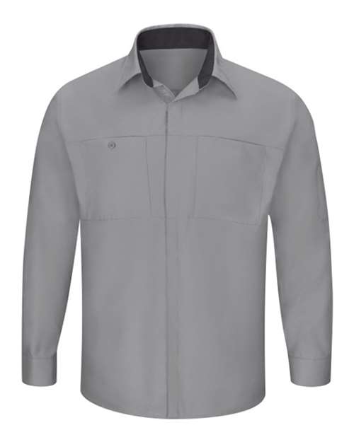 Red Kap Men's Performance Plus Long Sleeve Shirt with OilBlok Technology - SY32