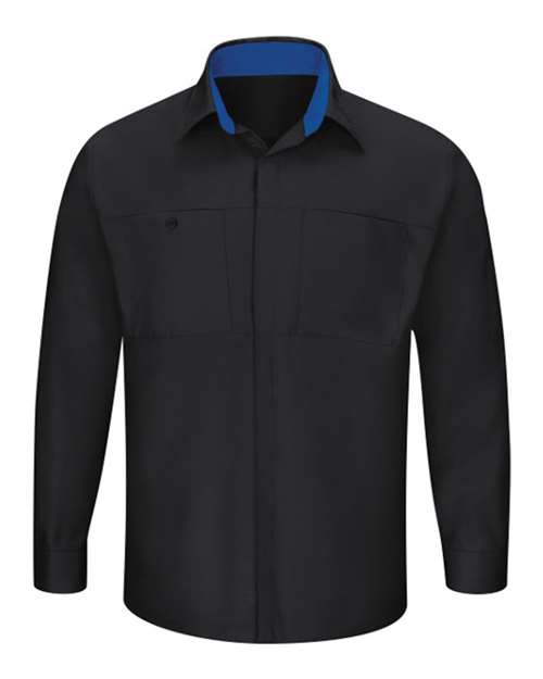 Red Kap Men's Performance Plus Long Sleeve Shirt with OilBlok Technology - SY32
