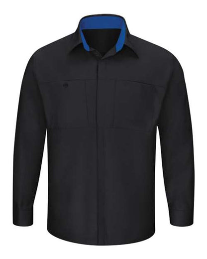 Red Kap Men's Tall Performance Plus Long Sleeve Shirt with OilBlok Technology - SY32T