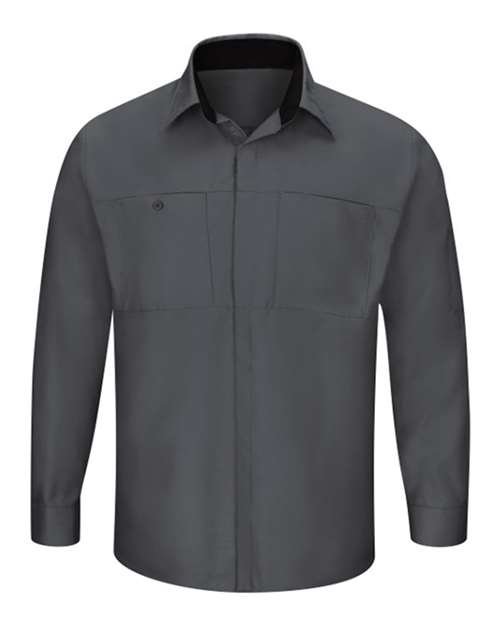 Red Kap Men's Tall Performance Plus Long Sleeve Shirt with OilBlok Technology - SY32T