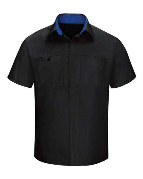 Red Kap Men's Performance Plus Short Sleeve Shirt With Oilblok Technology - SY42