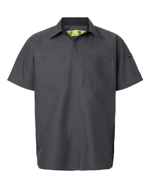 Red Kap Men's Performance Plus Short Sleeve Shirt With Oilblok Technology - SY42