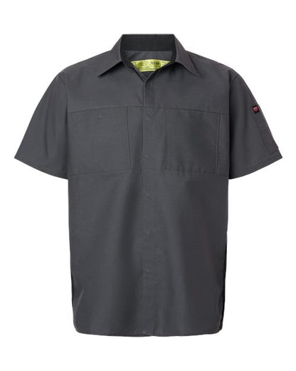 Red Kap Men's Performance Plus Short Sleeve Shirt With Oilblok Technology - SY42