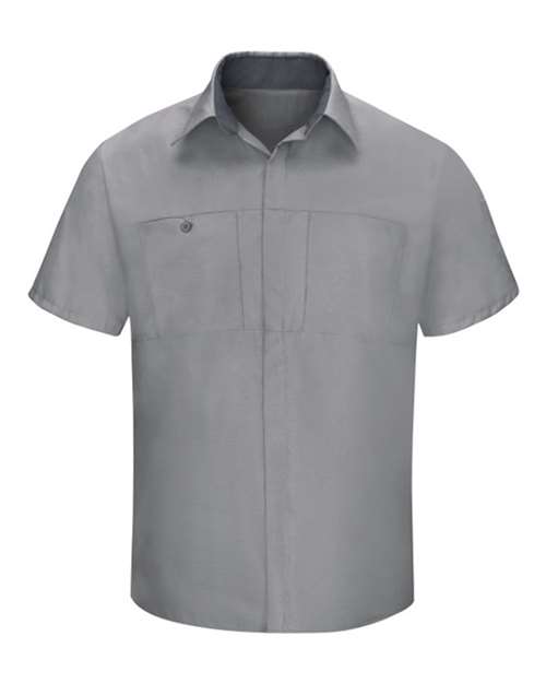 Red Kap Men's Performance Plus Short Sleeve Shirt With Oilblok Technology - SY42