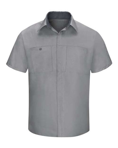 Red Kap Men's Performance Plus Short Sleeve Shirt With Oilblok Technology - SY42