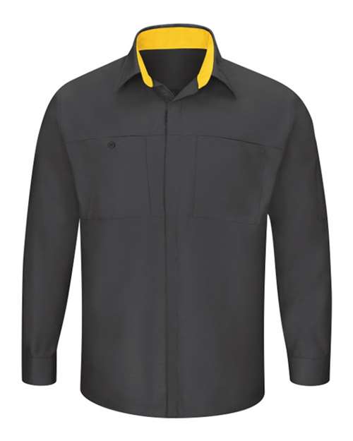 Red Kap Men's Tall Performance Plus Long Sleeve Shirt with OilBlok Technology - SY32T