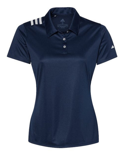 Adidas Women's 3-Stripes Shoulder Polo - A325