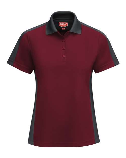 Red Kap Women's Performance Knit Two-Tone Polo - SK53