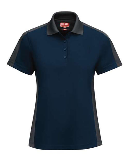 Red Kap Women's Performance Knit Two-Tone Polo - SK53