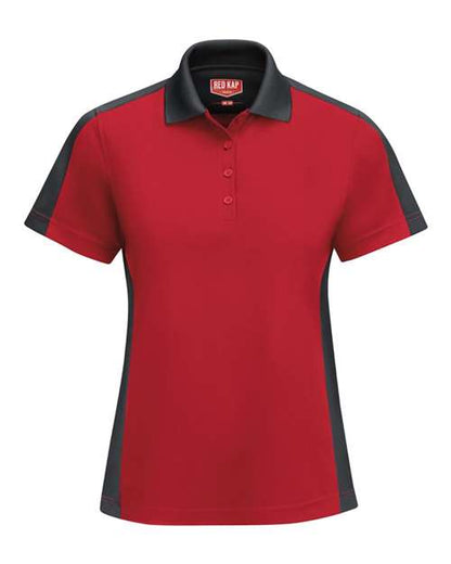 Red Kap Women's Performance Knit Two-Tone Polo - SK53