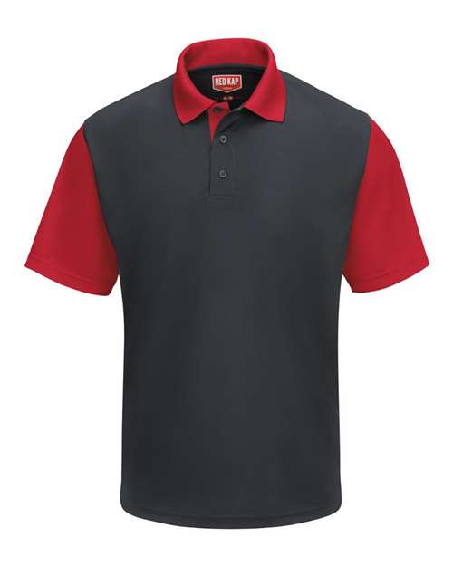Red Kap Men's Performance Knit Color-Block Polo - SK56