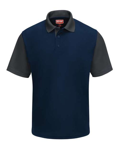 Red Kap Men's Performance Knit Color-Block Polo - SK56