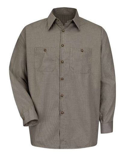 Red Kap Men's Tall Premium Long Sleeve Work Shirt - SP10T