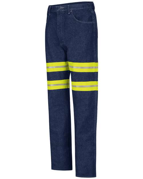 Red Kap Men's Enhanced Visibility Relaxed Fit Jeans - PD60ED