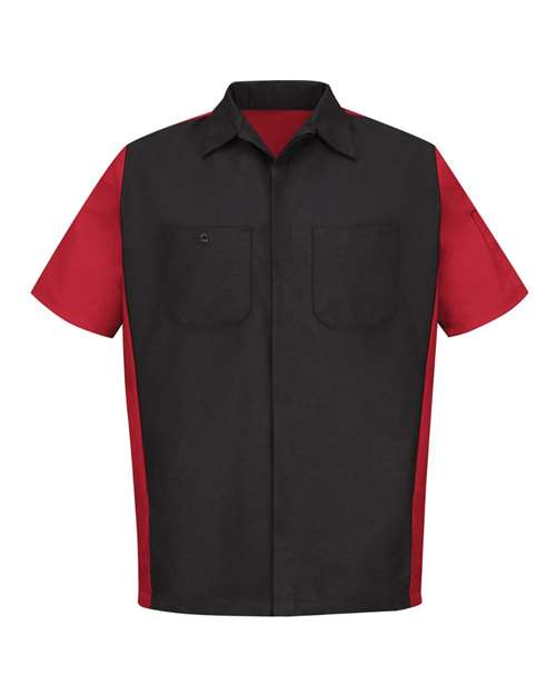 Red Kap Men's Tall Short Sleeve Automotive Crew Shirt - SY20T