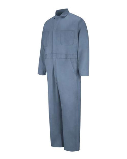 Red Kap Men's Extended Sizes Button-Front Cotton Coveral - CC16EXT
