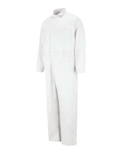 Red Kap Men's Extended Sizes Button-Front Cotton Coveral - CC16EXT