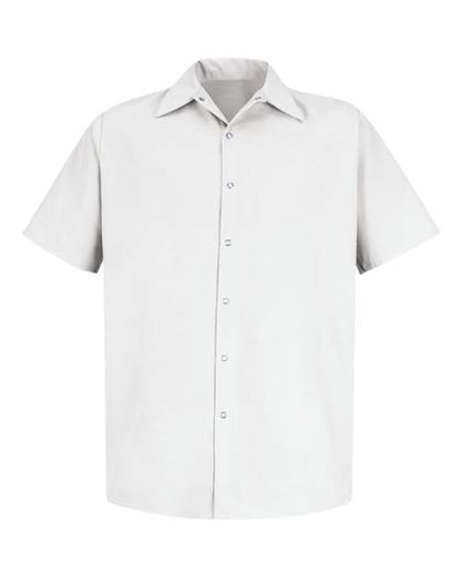 Red Kap Men's Tall Specialized Short Sleeve Pocketless Work Shirt - SP26T